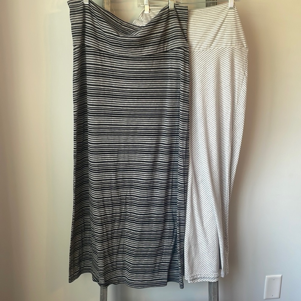 Two Maternity Maxi Skirts